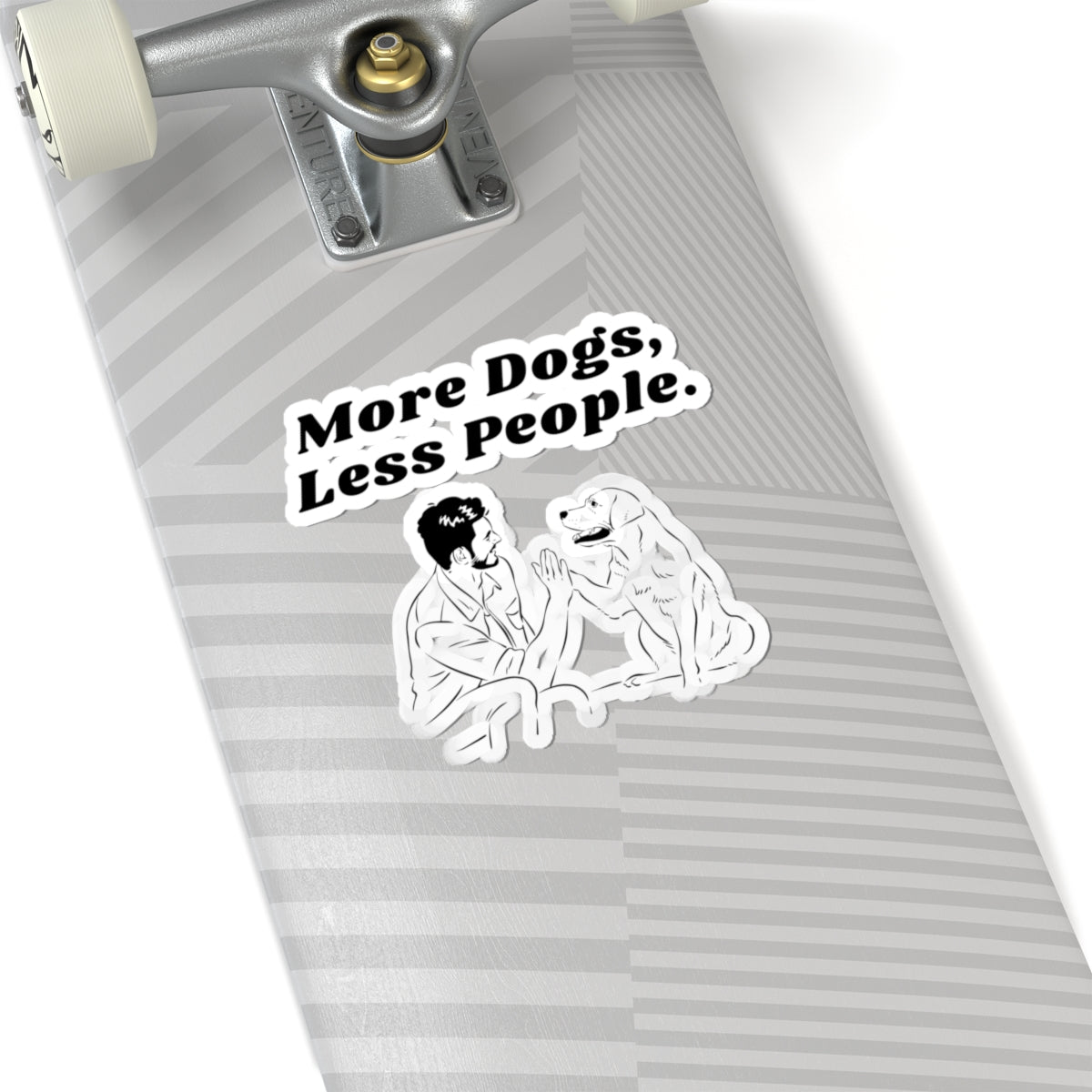 More Dogs, Less People. - Stickers -