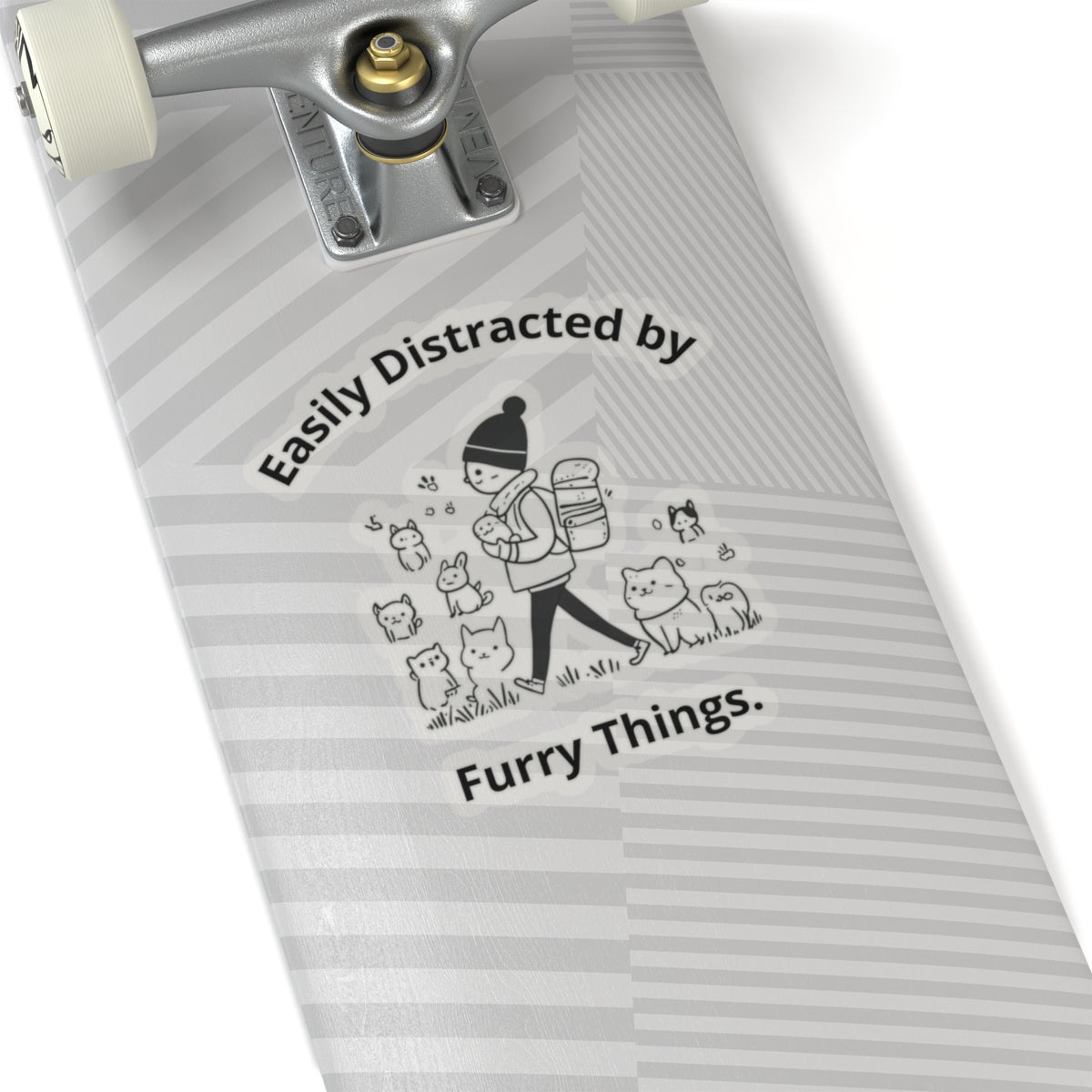 Easily Distracted by Furry Things. - Stickers -